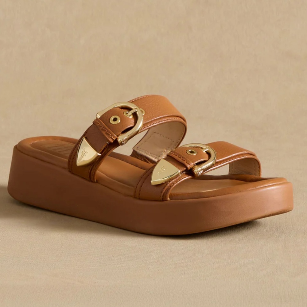 HTF Frye Maya Buckle Sandal Slide-Like New!